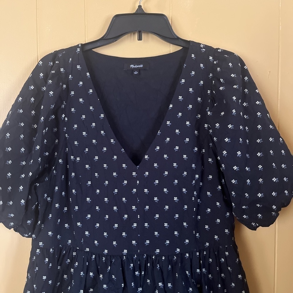 MADEWELL Women’s Puff Sleeve Size Small Dress - Picture 2 of 9